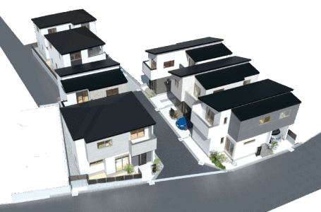 街並みパース_鳥瞰0404_2